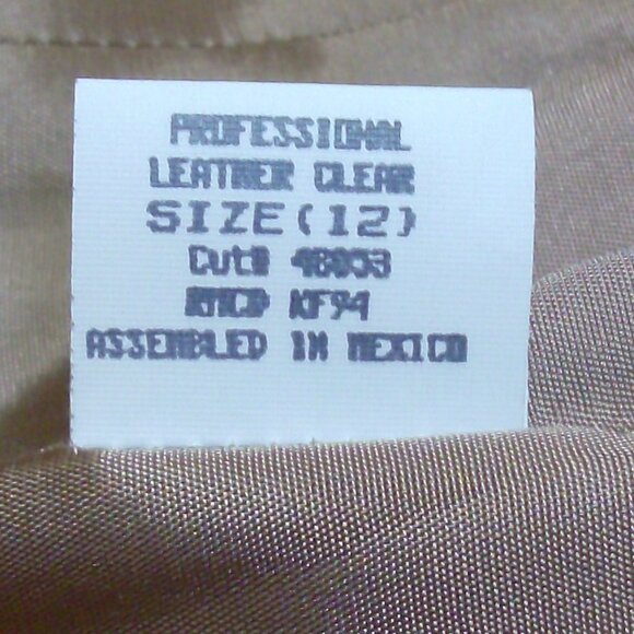 Laundry by Shelli Segal Bronze Leather Blazer Size 12 Vintage/Retro 90's - Picture 4 of 6